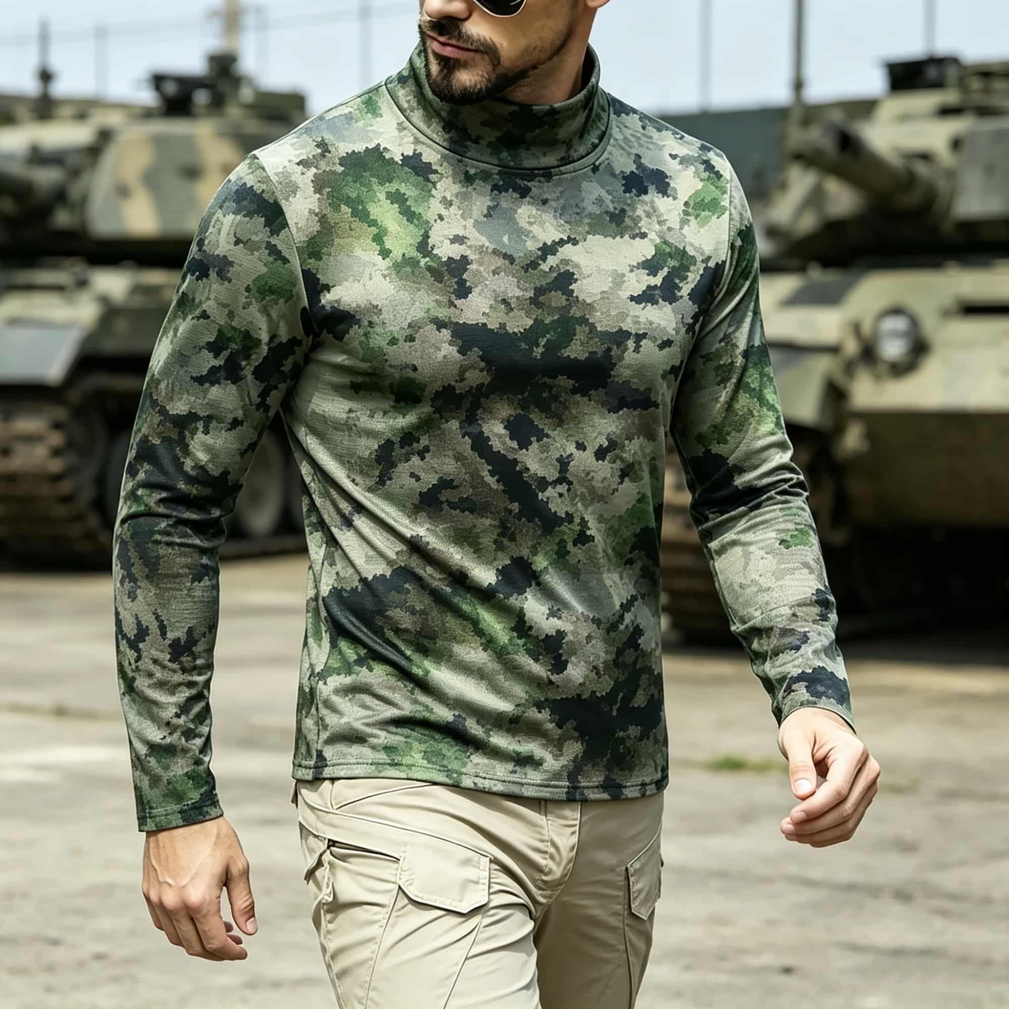 Herren Taktisches Camouflage-P – Base Layer Top Bewertung und Preis