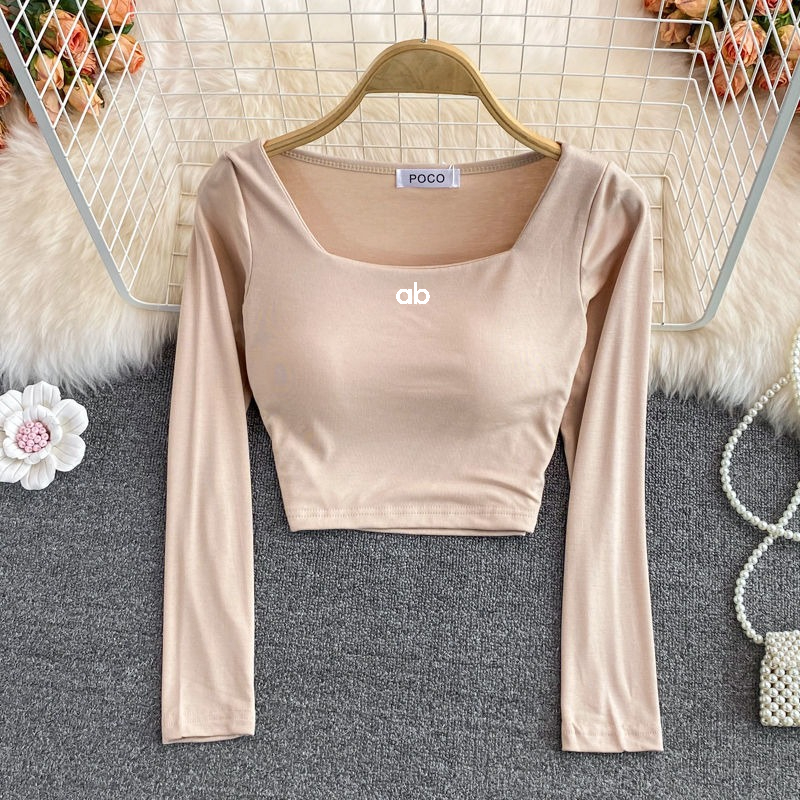 Damen Koreanische Mode Quadrat – Base Layer Top Bewertung und Preis